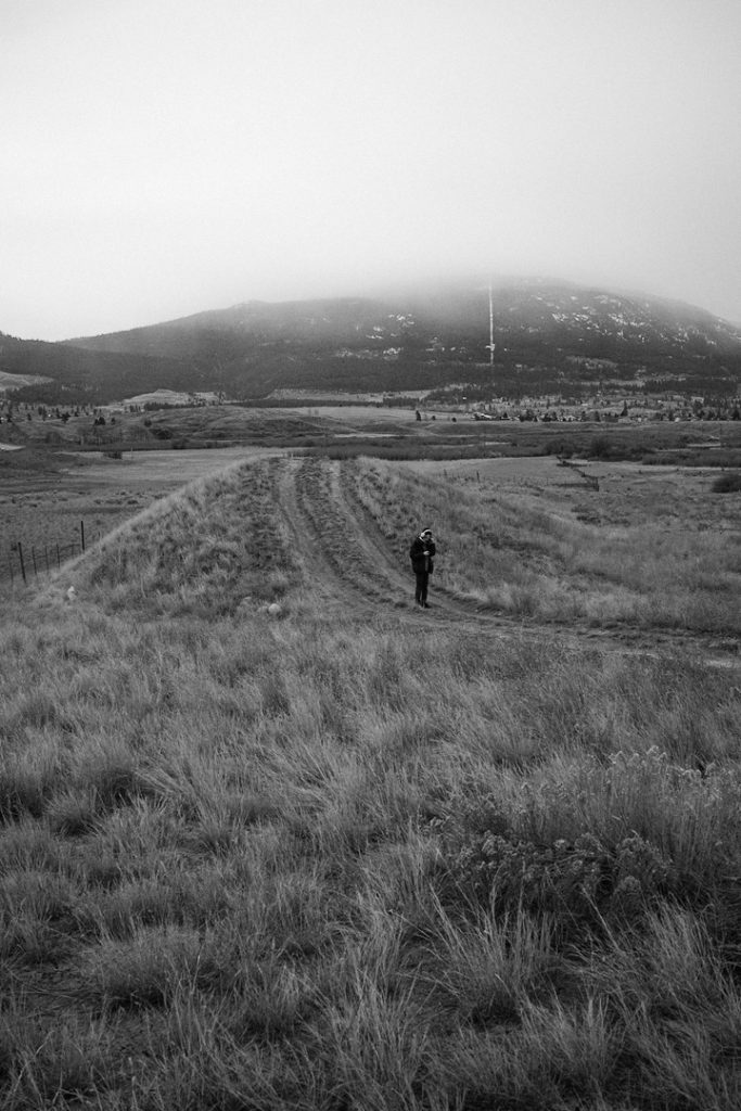 A person in the distance on a parth. Photo: Paul Urbanski