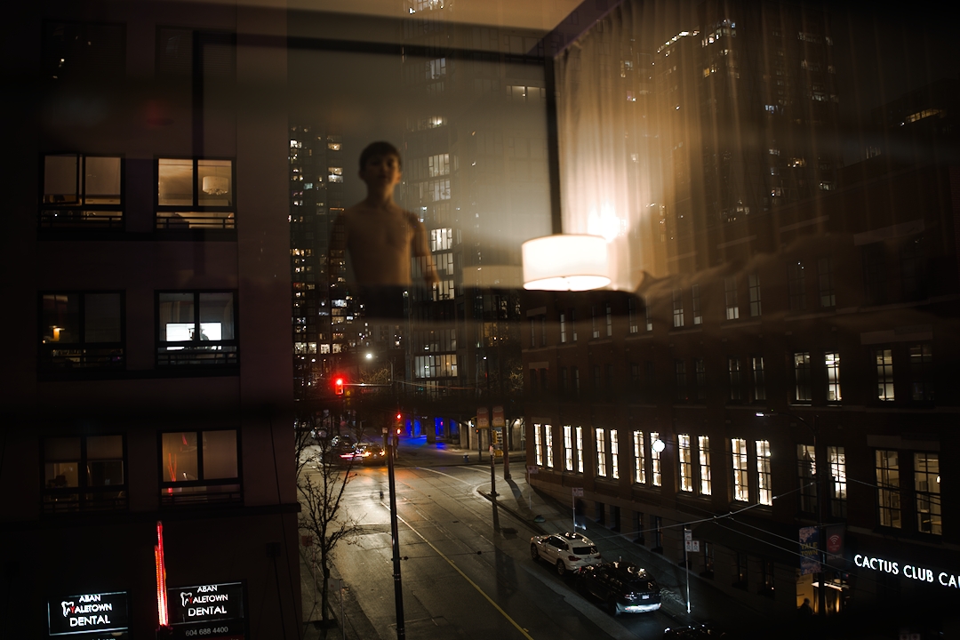 Four frames from a window