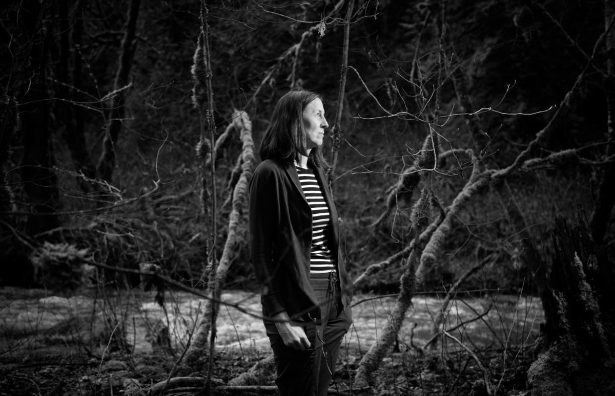 By the river