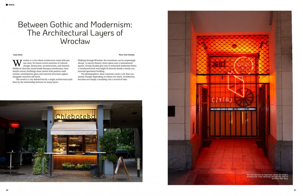 Editorial photos and design for a magazine